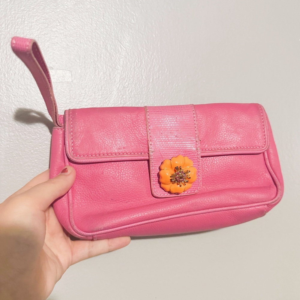 Y2K Lilly Pulitzer Pink Floral Wristlet